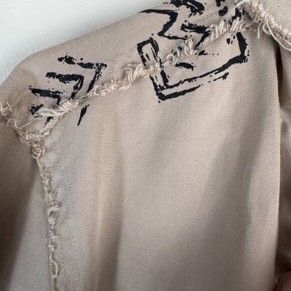 Chico's Women's Size 3/XL Khaki Jacket EUC Artistic Details, Buttons, Pockets - Picture 4 of 13